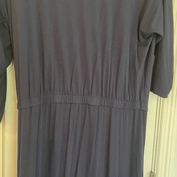 Soft Surroundings Deep Blue Midi Dress in large petite - Picture 3 of 6